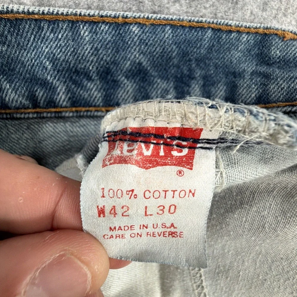 Vintage Levi's Orange Tab 509 Jeans Men's 42x30 (Fits 40x29) Made in USA